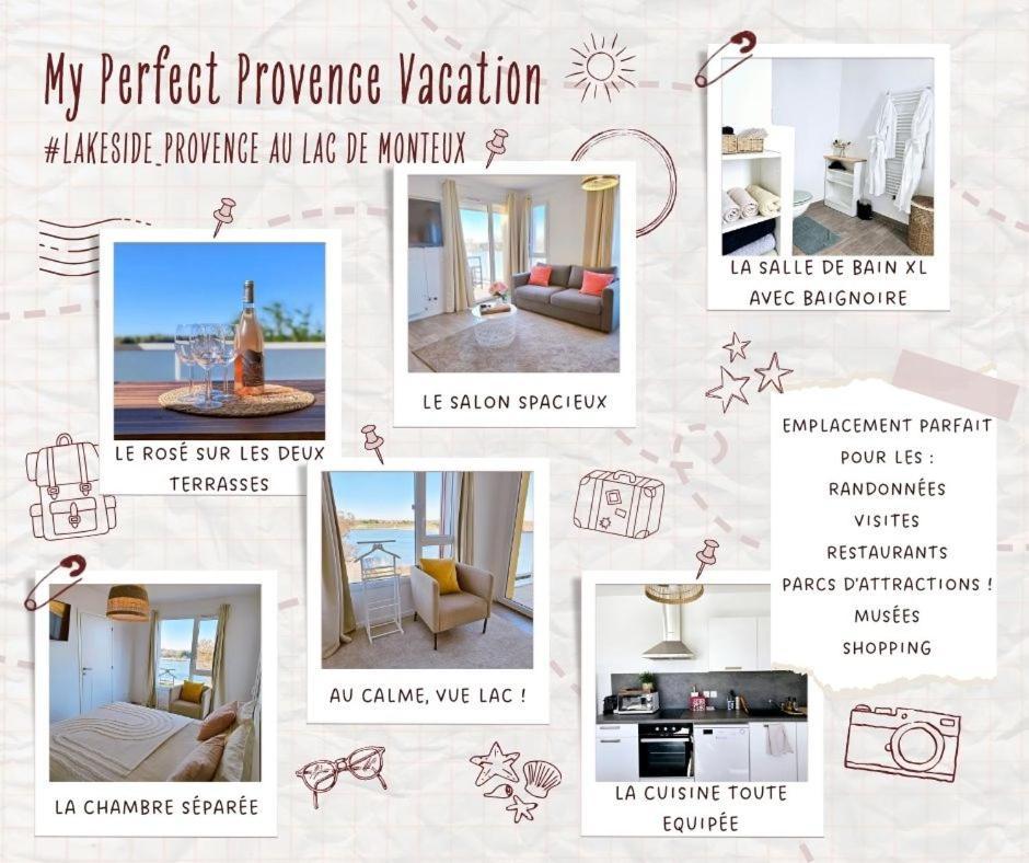 Lakeside Provence - Appartement 4 Etoiles Face Au Lac De מונטה מראה חיצוני תמונה